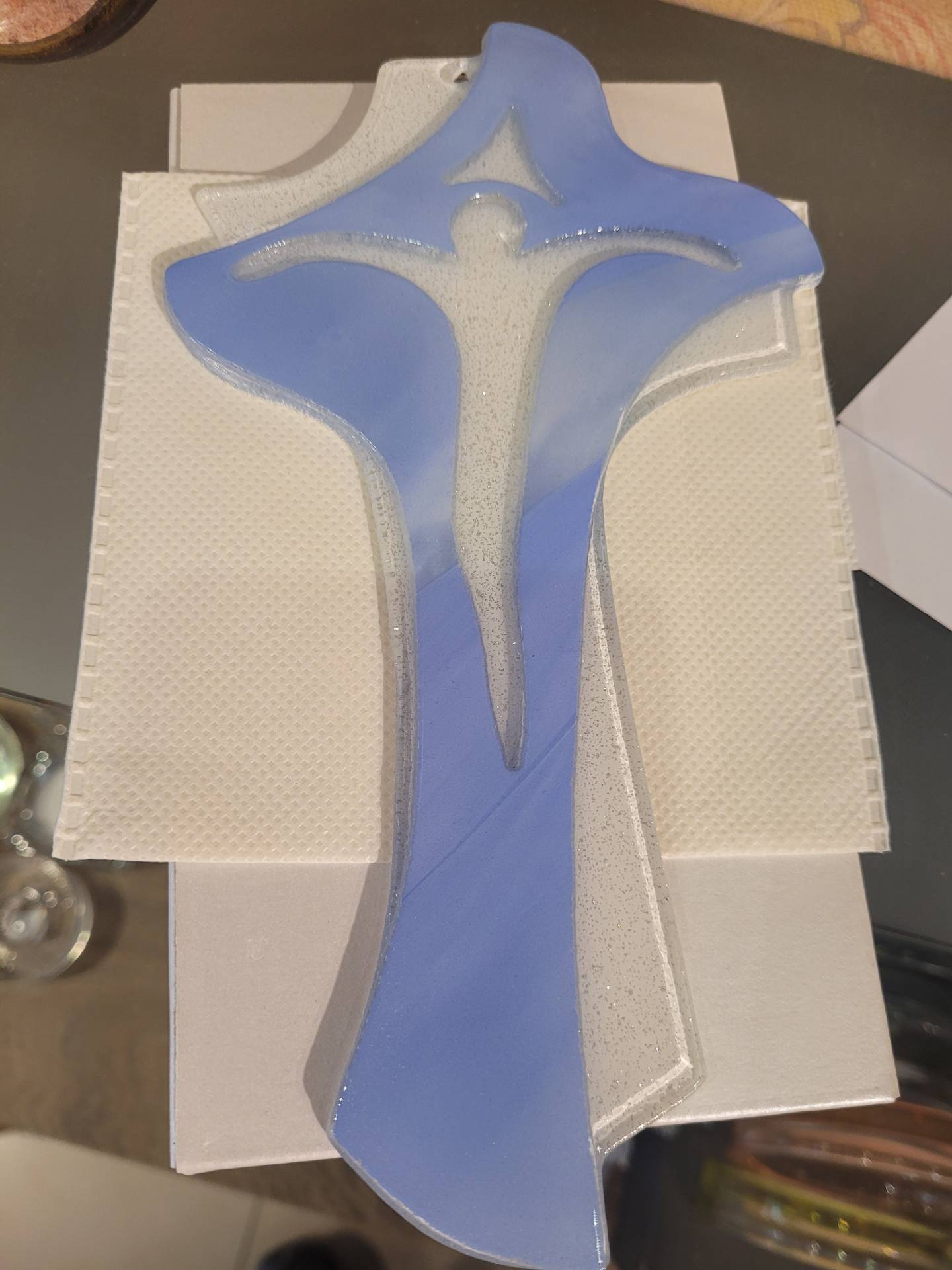 Gyerekszobába Muránoi Üvegfeszület 20cm*10cm 