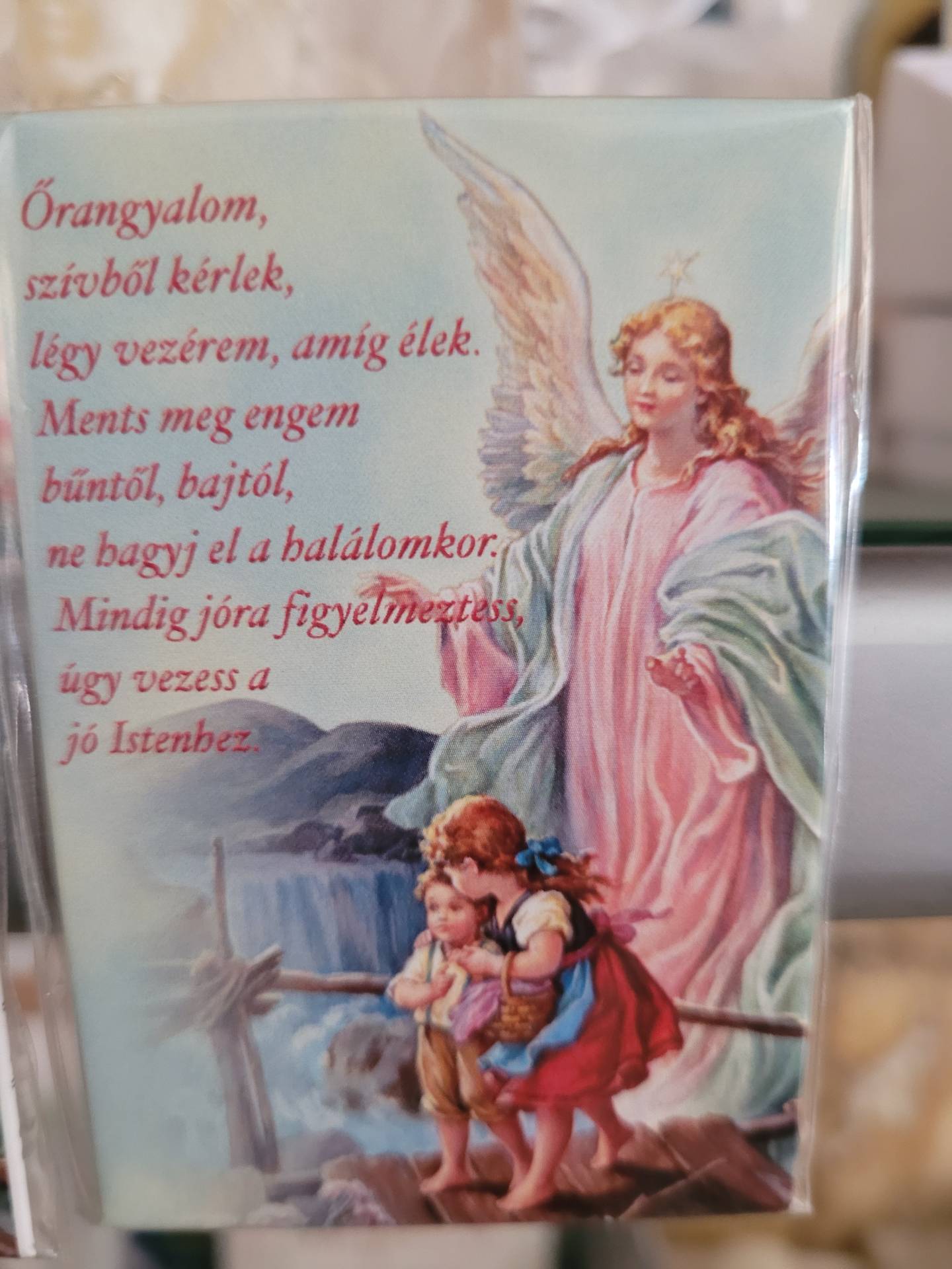 Őrangyal mágnes imával 
