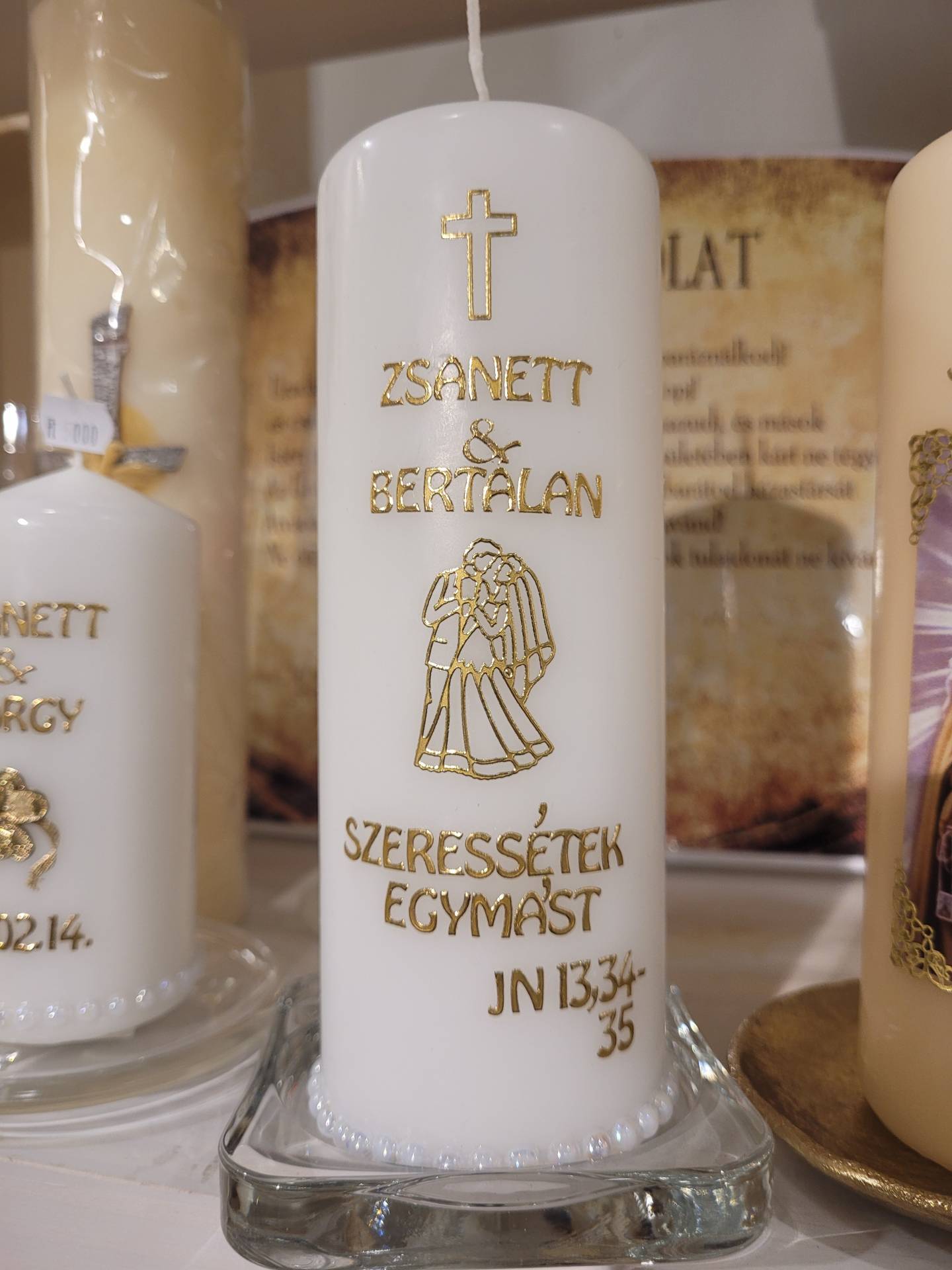Házasságkötésre Ajándékgyertya 
