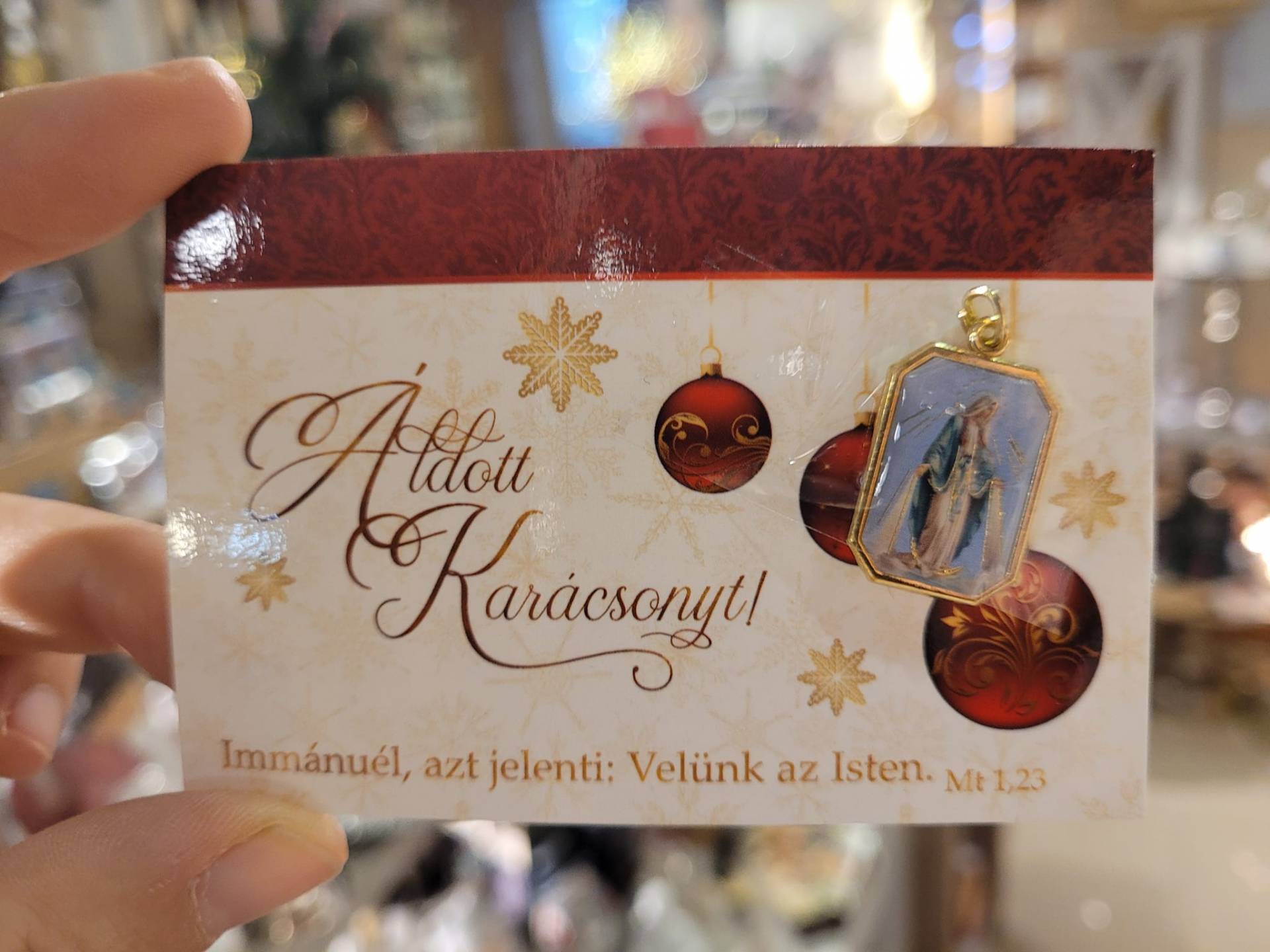 Ajándékkártya Szines Mária Éremmel AJÁNDÉKOK KÖZÉ IS REJTHETŐ! 