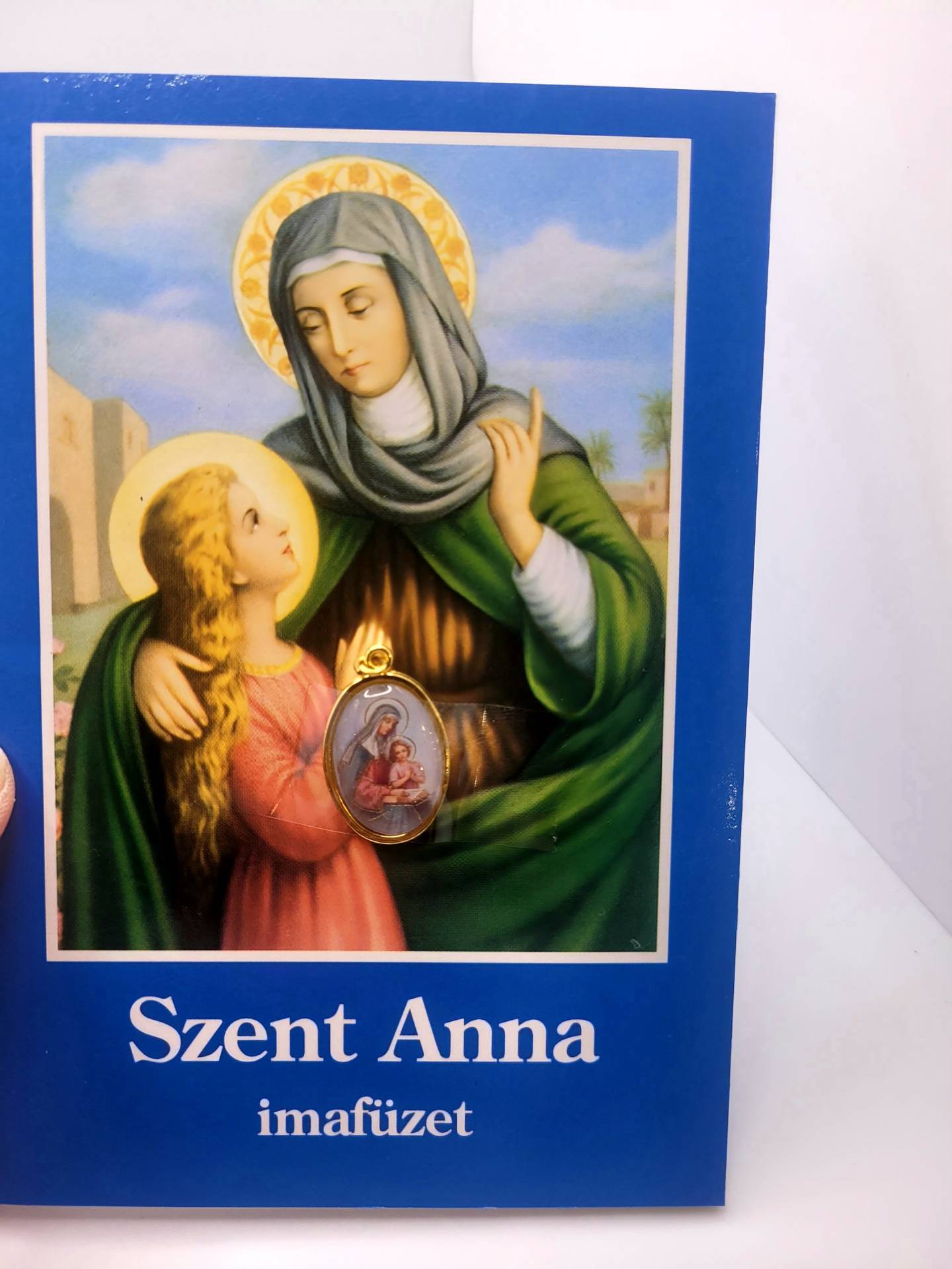 Nagyszülők védőszentje /Szűzmária Édesanyja/ Szent Anna imafüzet+ Érem 
