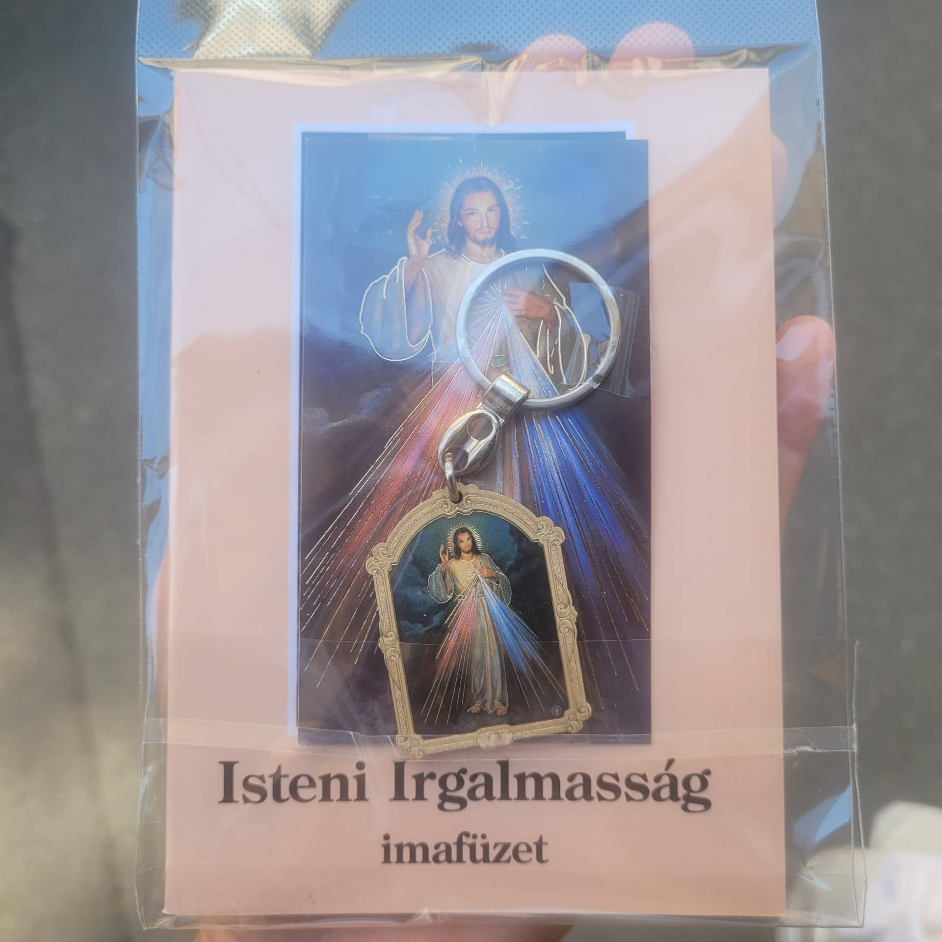 Irgalmasság imafüzet+ kulcstartó Bárkinek jo Ajándék 