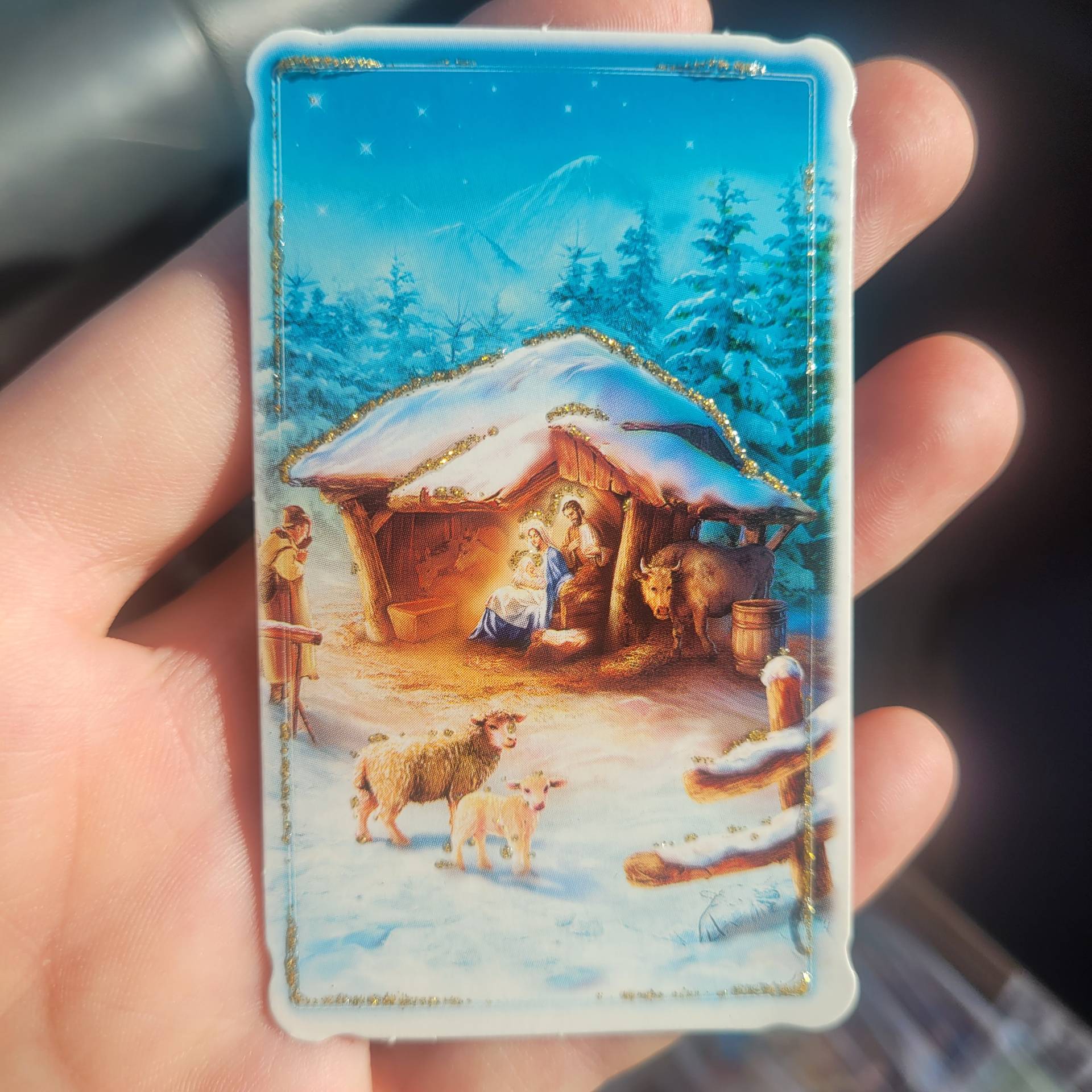 Kis méretű szentkép  4cm*7,5cm 