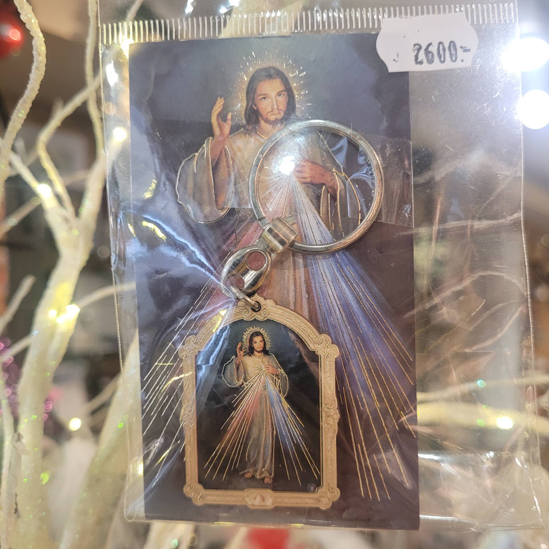 Irgalmas Jézus szentkép imával+ kulcstartó 