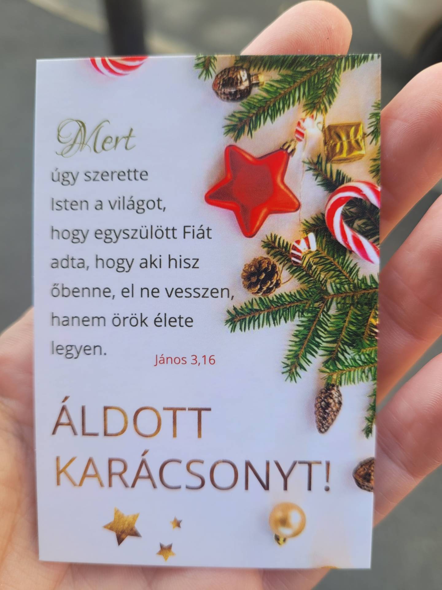 Ajándékkisérő kártya 