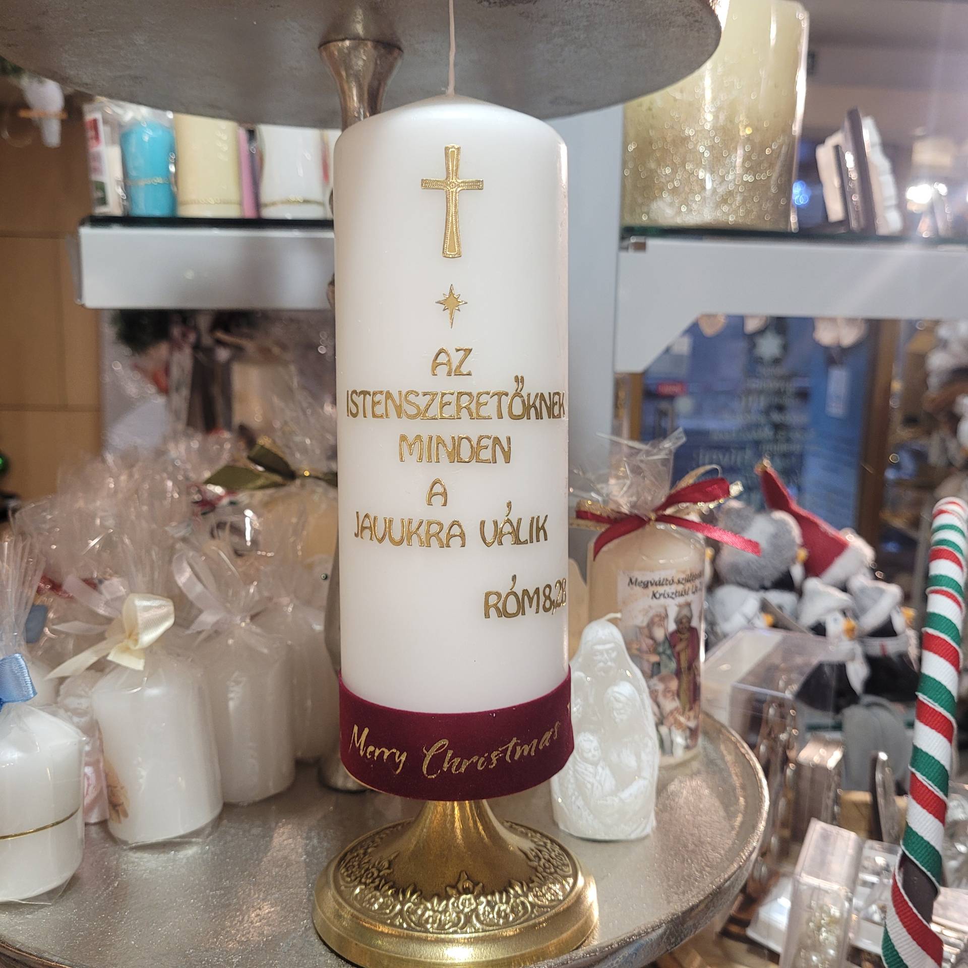 Ünnepi Gyertya a Isten szavával Ünnepi asztalra ajánlom a családoknak! DE AJÁNDÉKBA IS BÁRKINEK! 