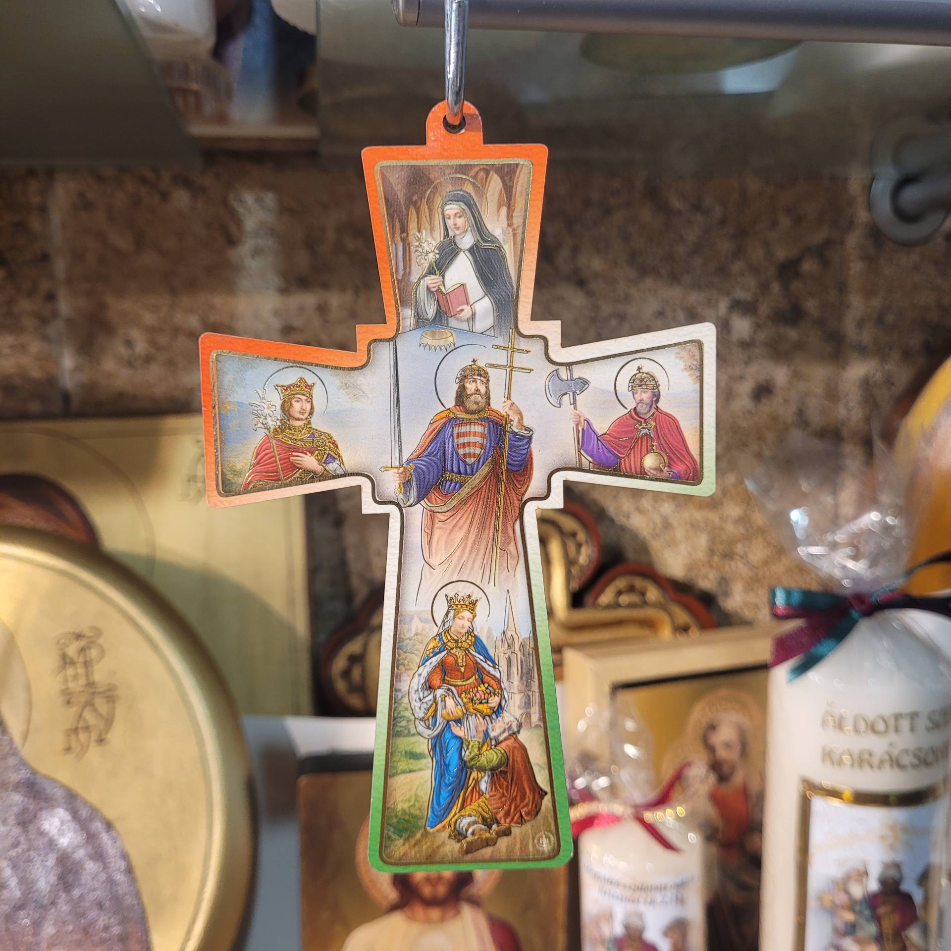 Magyar szentek  fakereszt  
