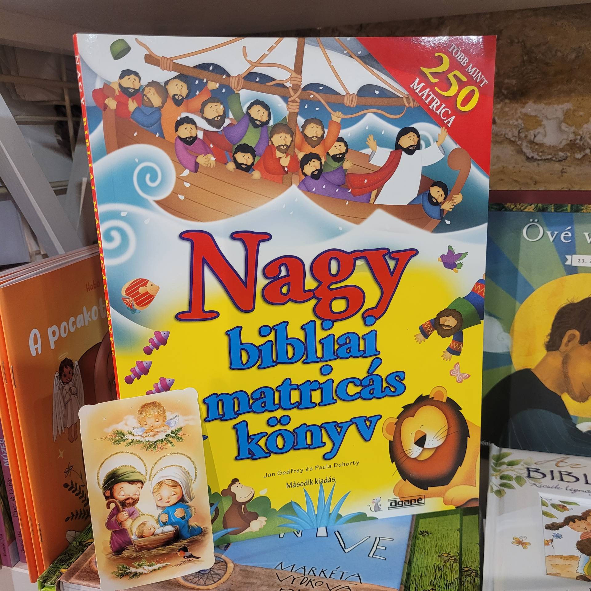 Gyerekeknek  bibliai történetek játékos tanulása  a szentirásnak+ Matricák+Szentkép 