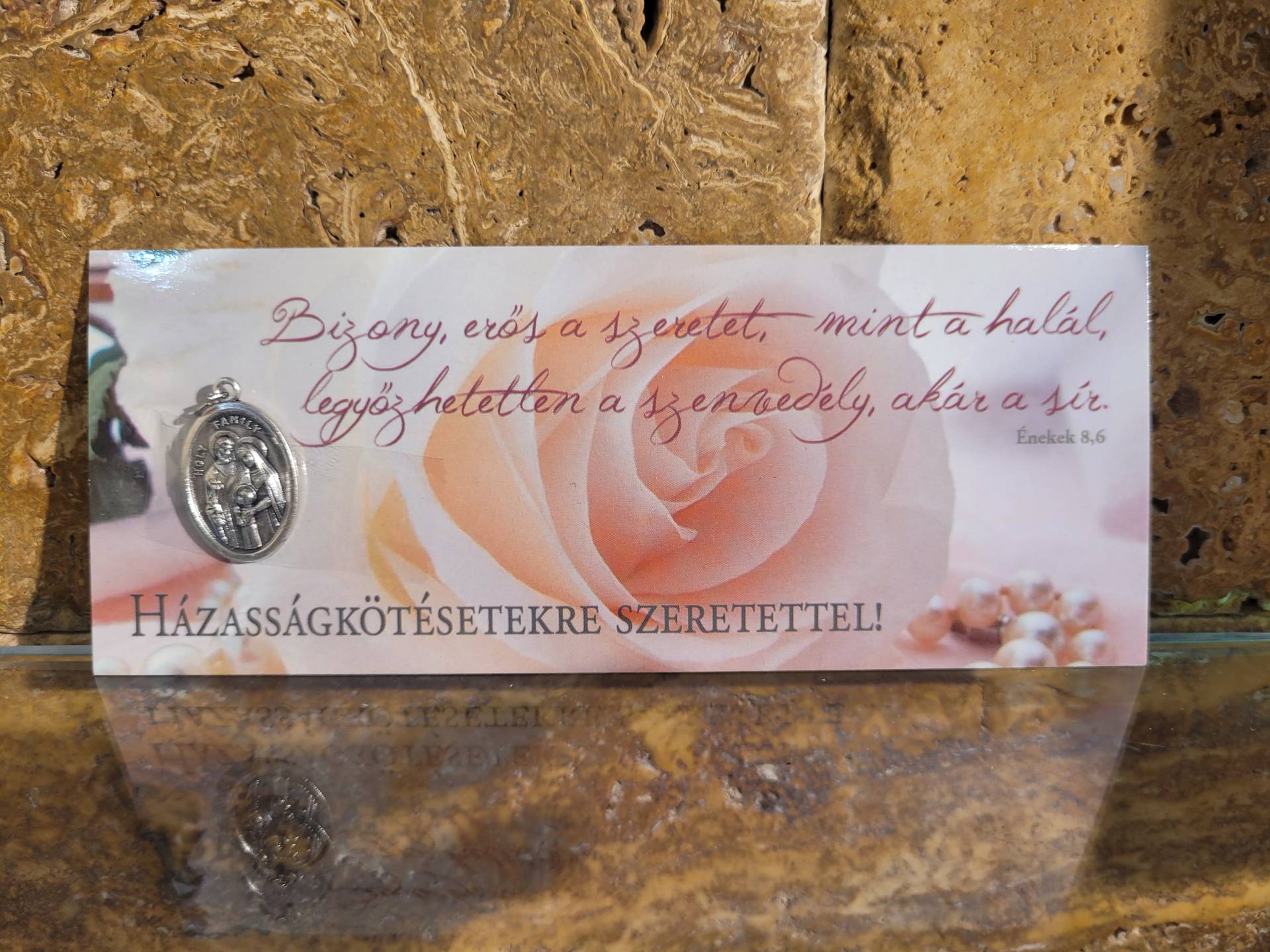 Házasságkötésre Ajándékkisérőnek + Szent Család Érem 