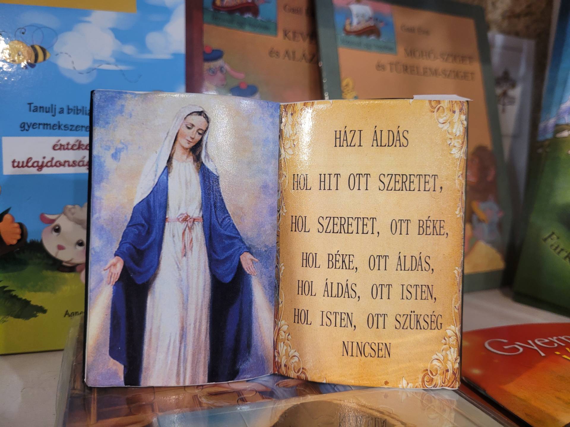 Segitő Szűzanya Kerámia Házi Áldás  