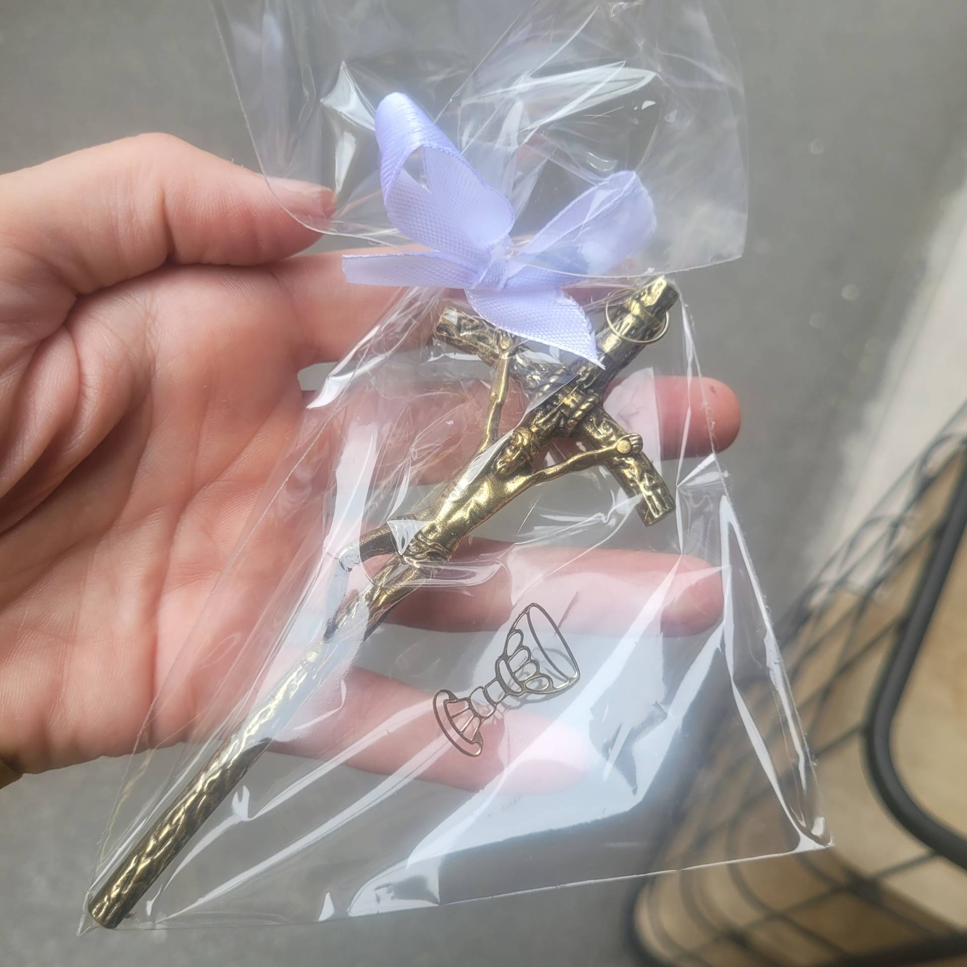 Pápai kereszt Elsőáldozásra 15cm *5cm 