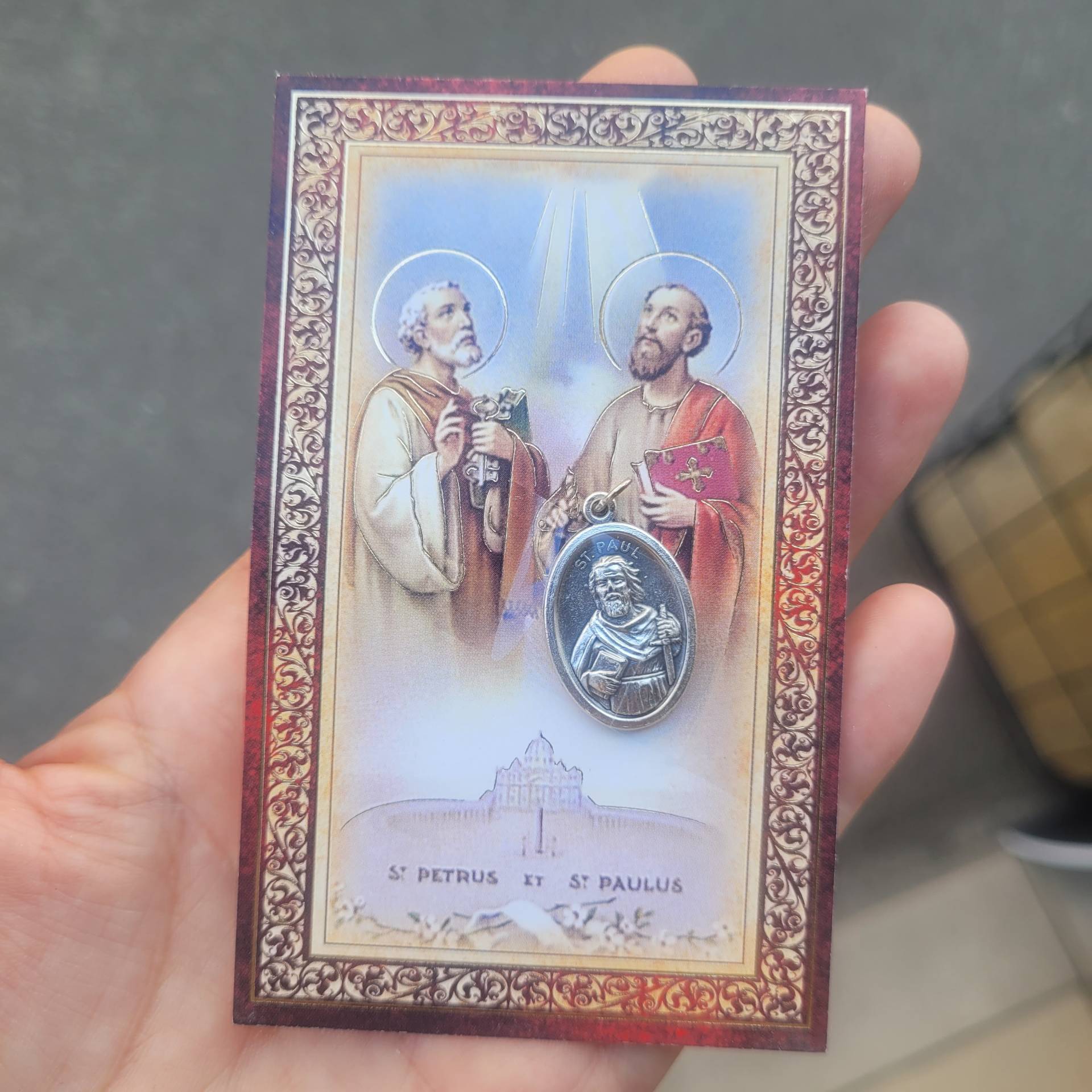 Szent Péter és Pál Szentkép Imával+ Szent Pál Érem 