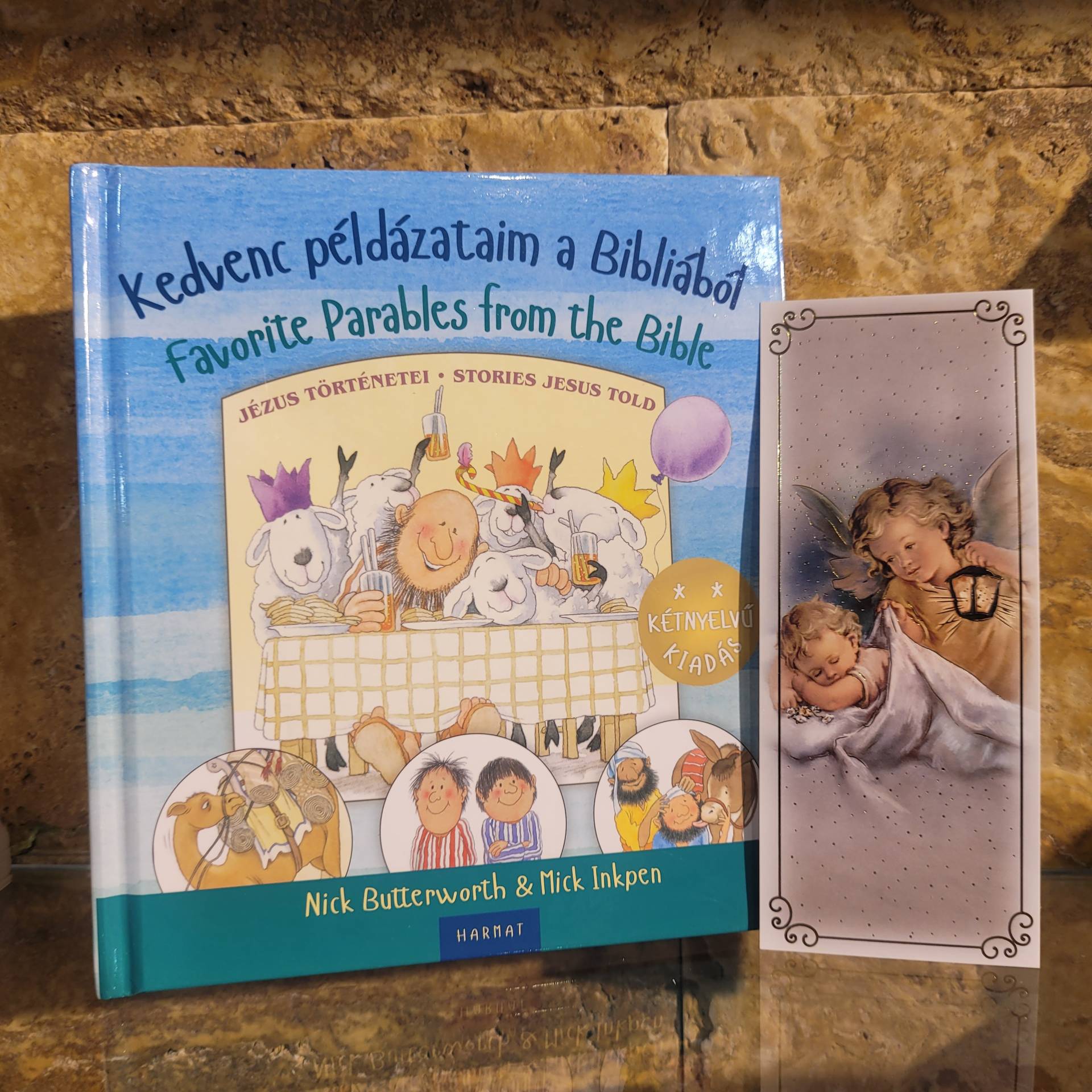 Angol-Magyar Bibliai történetek + Ajándékkisérő Kártya 
