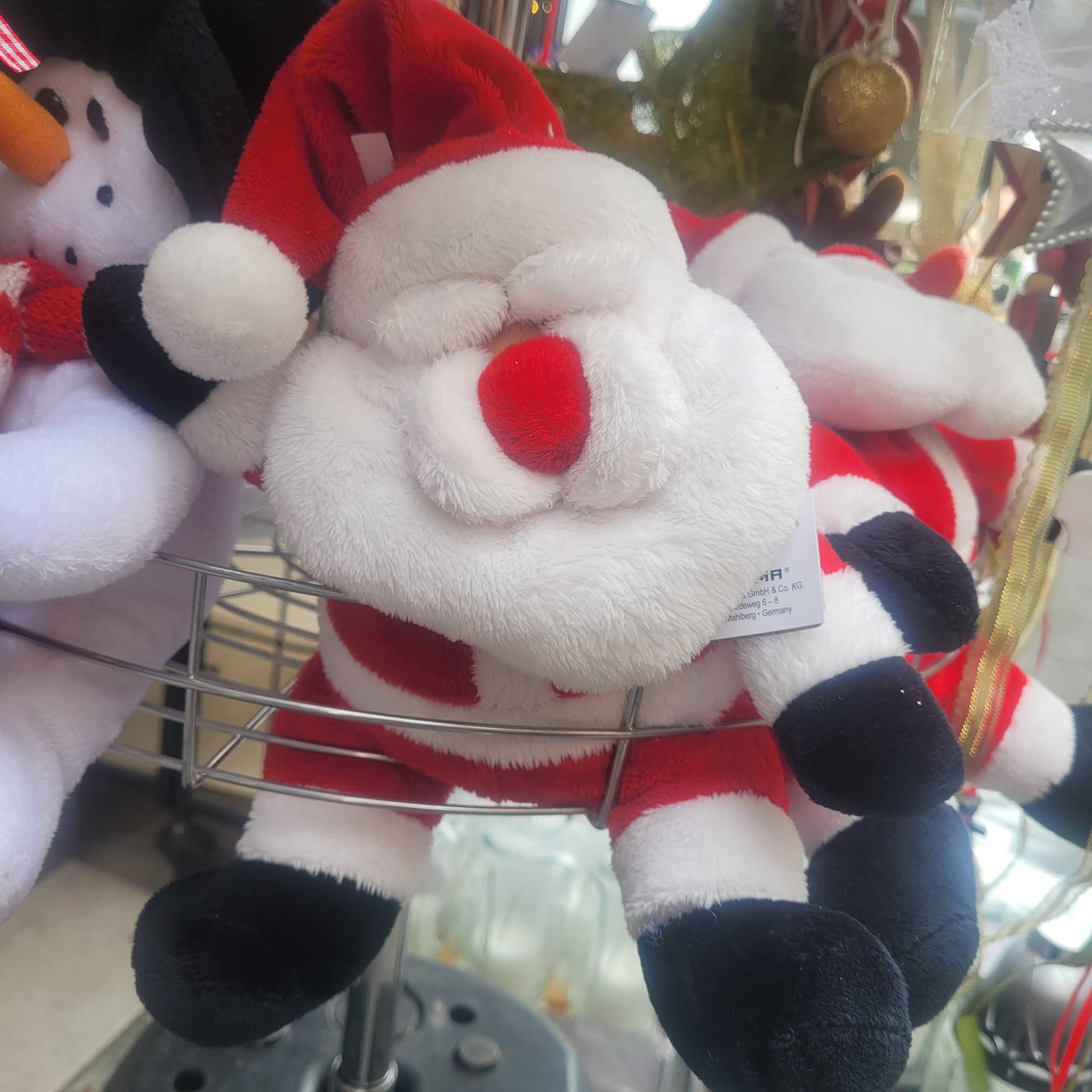 Mikulás plüss figura 