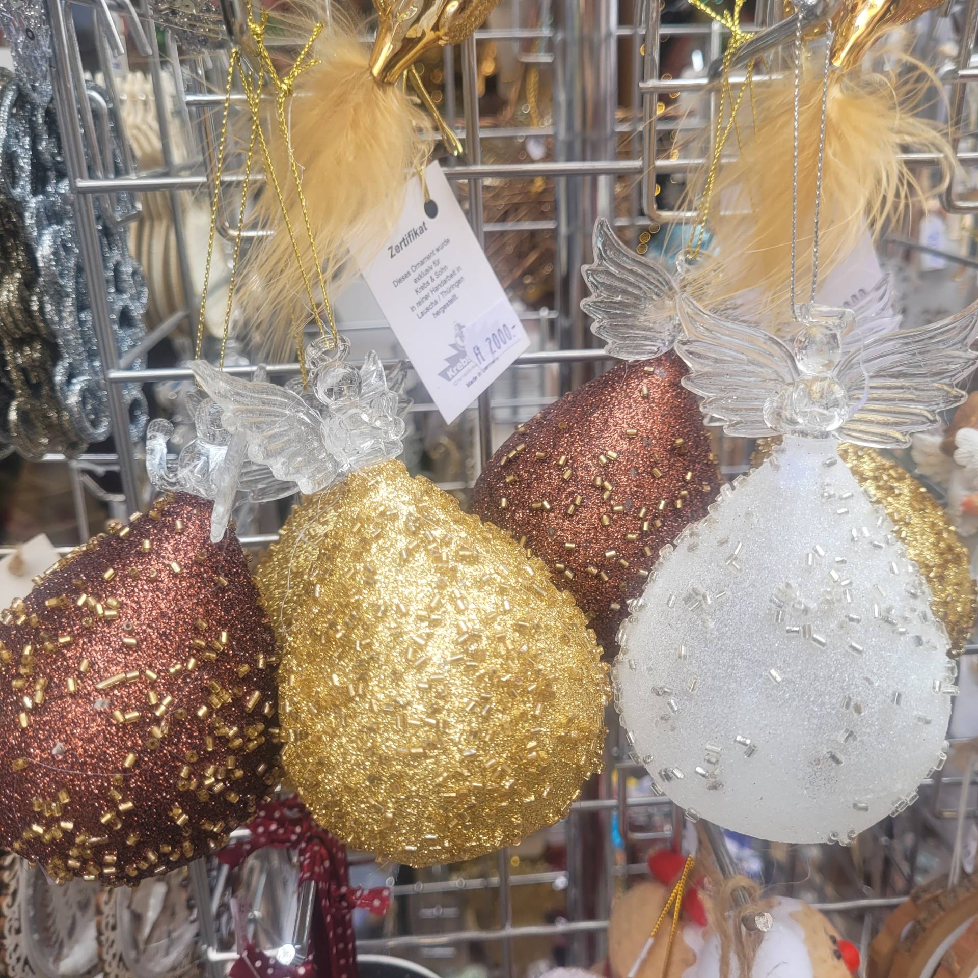 Világitós Üveg Angyalkák 1db 