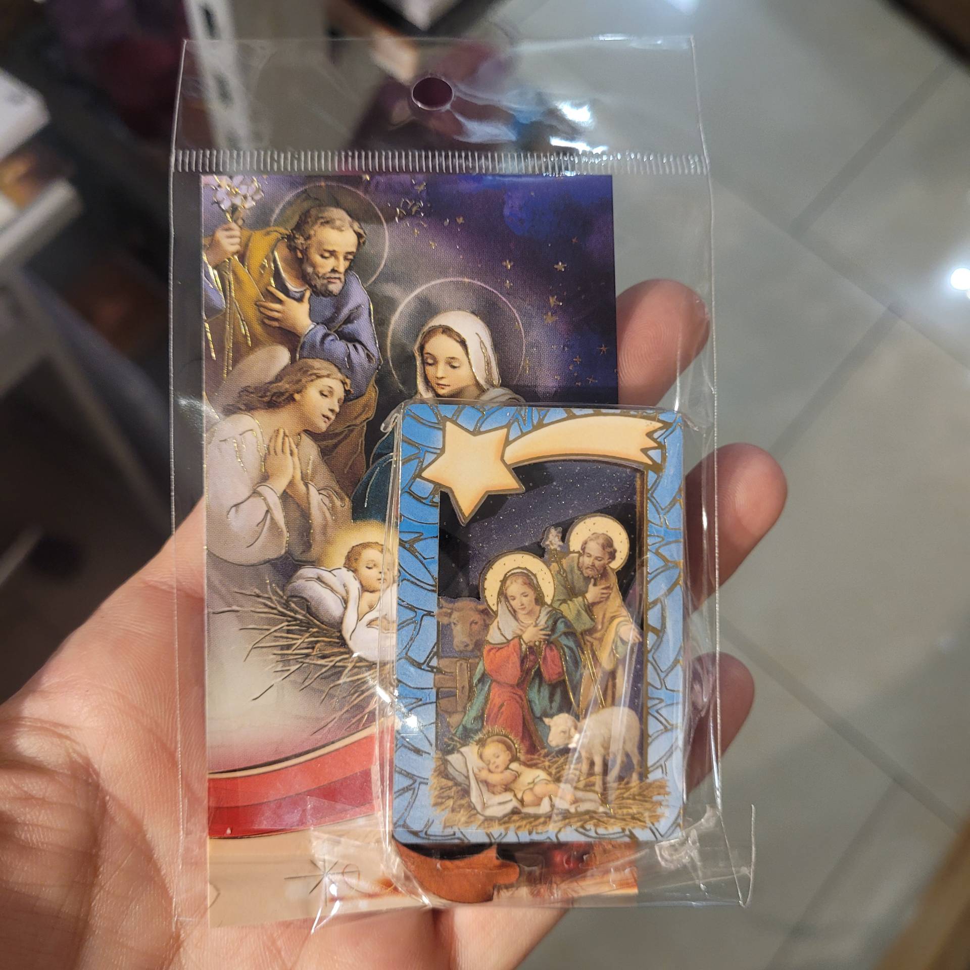 Szentkép+ Szent Család Plakett kitámasztva + mágnes is egyben! 