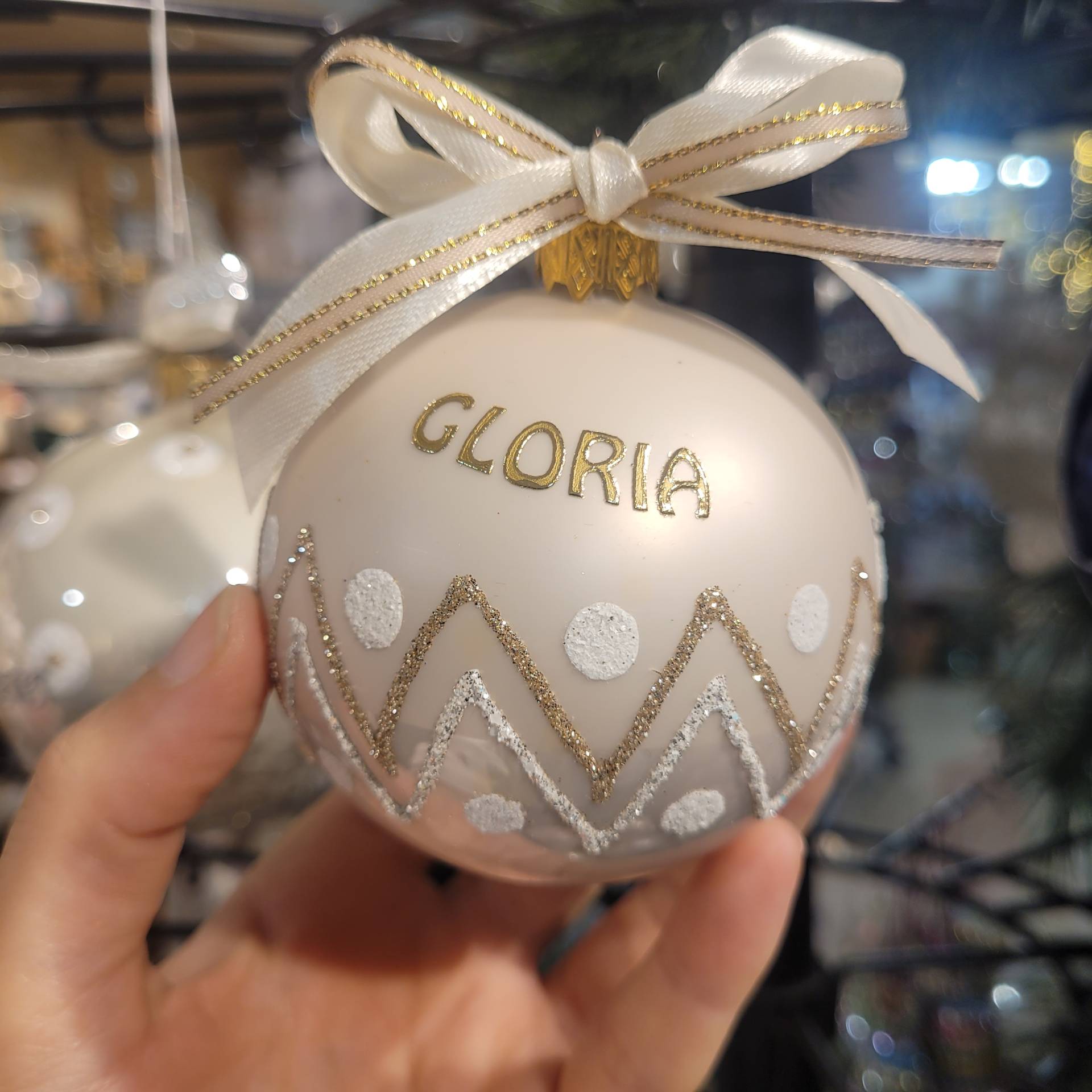 Üveggömb " Gloria " Discsőség! Akár AJÁNDÉKBA IS! 