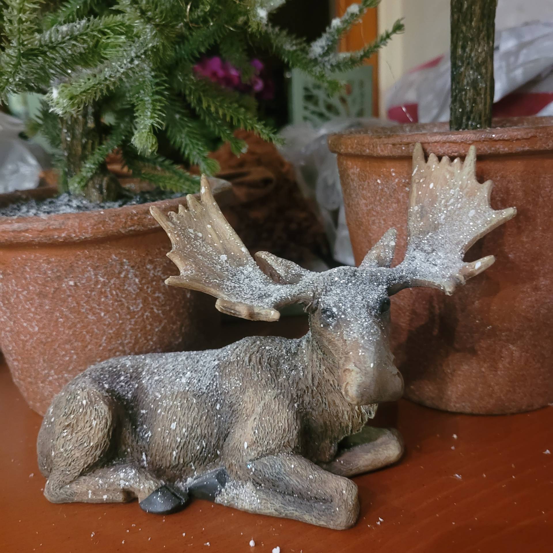 Havas Jávorszarvas Téli  Figura  