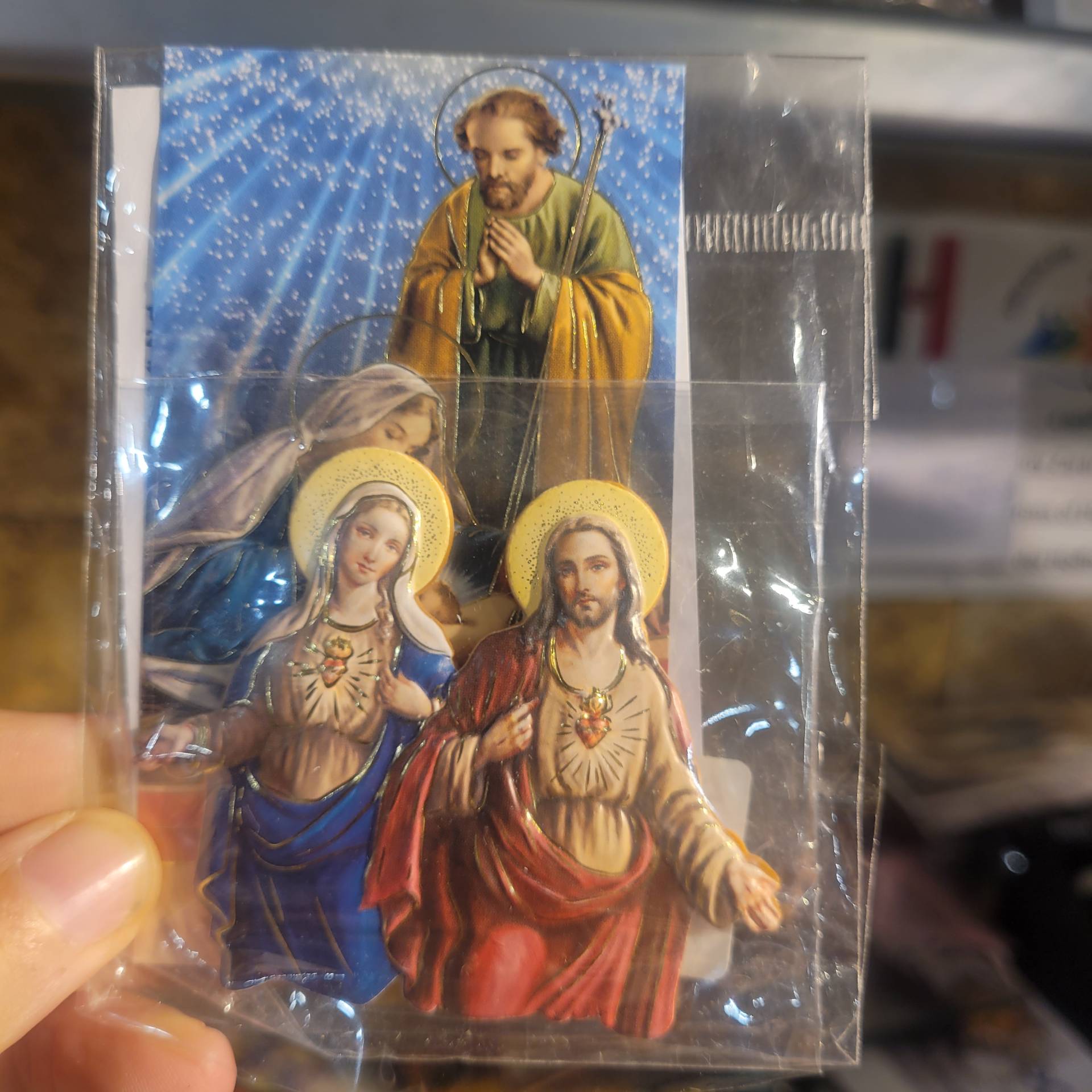 Óriás mágnes+ Szent Család Szentkép Gyönyörű kidolgozás! 