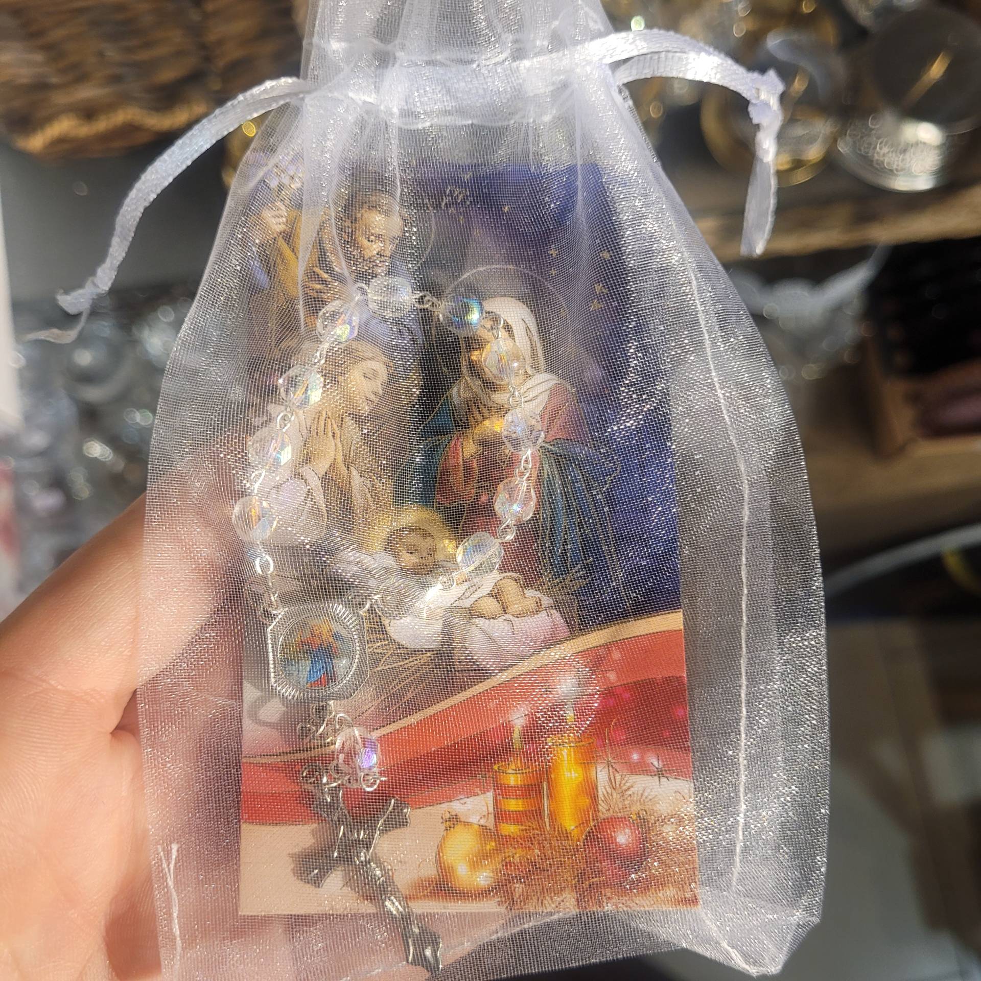 Szent Kristóf utazók védőszentje Rózsafüzér a tükör mögé kapoccsal feltehető! 
