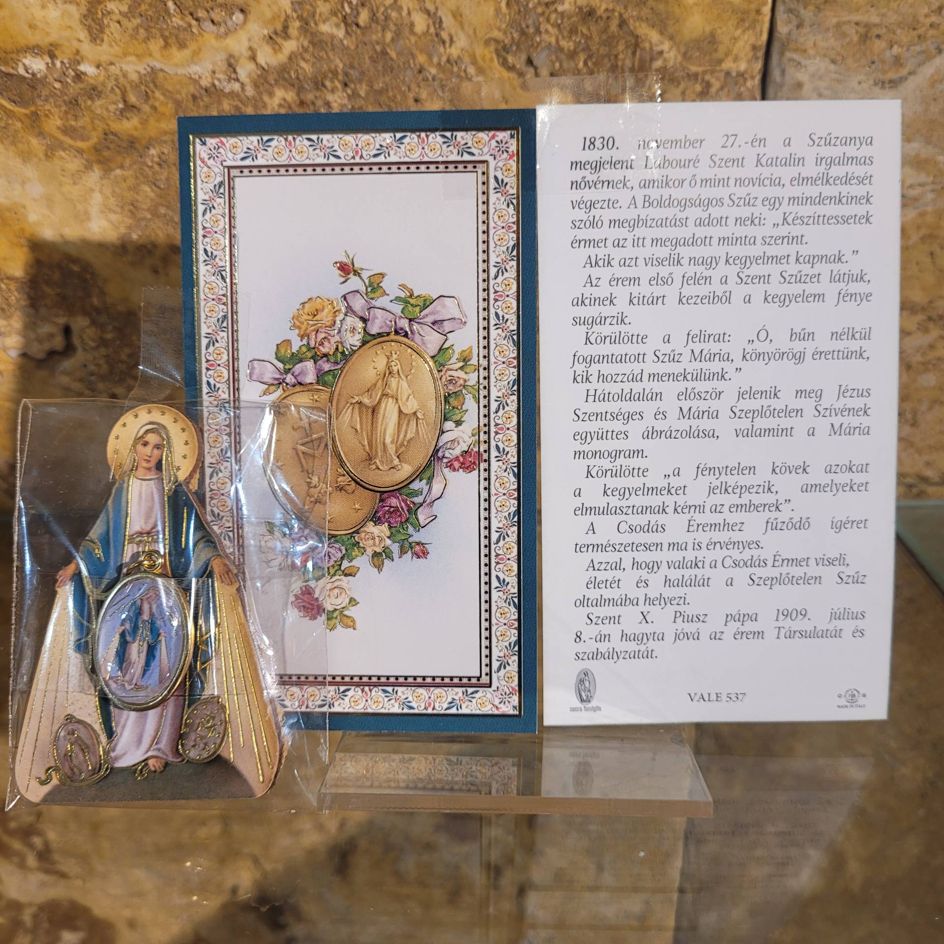 Szűzmária Csodásérem+Szűzmária Mágnes Szintén Csodáséremmel+Szentképen Ima Csodáséremről Leirássalsal 
