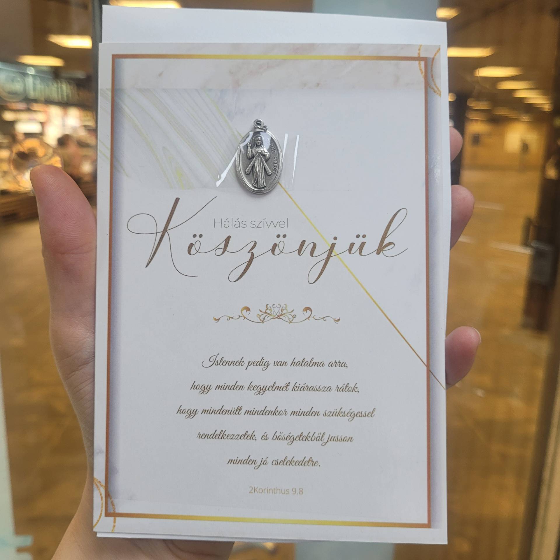 HÁLÁSAN KÖSZÖNJÜK! Isten Áldásával  az Írás!+ Irgalmas Jézus érem 